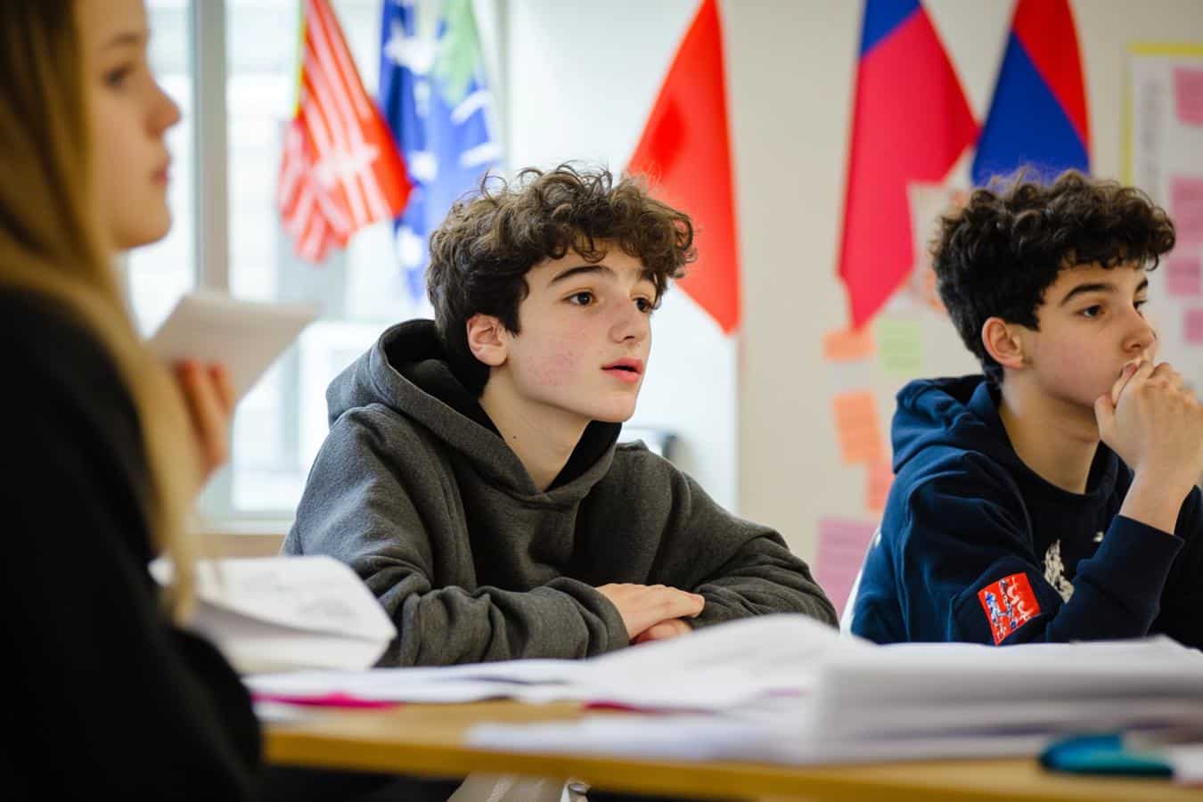 etudiants francophones en classe de sudbury